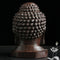 Decoration Sakyamuni Head Redwood Crafts Buddha Statue Tathagata Sculpture