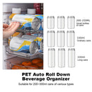 Beer Soda Storage Box 2 Layer Refrigerator Auto Rolling Beverage Can Racks Newly