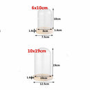Bottle Glass Vase Glass cloche Dust Cover Wooden base Flower Storage box