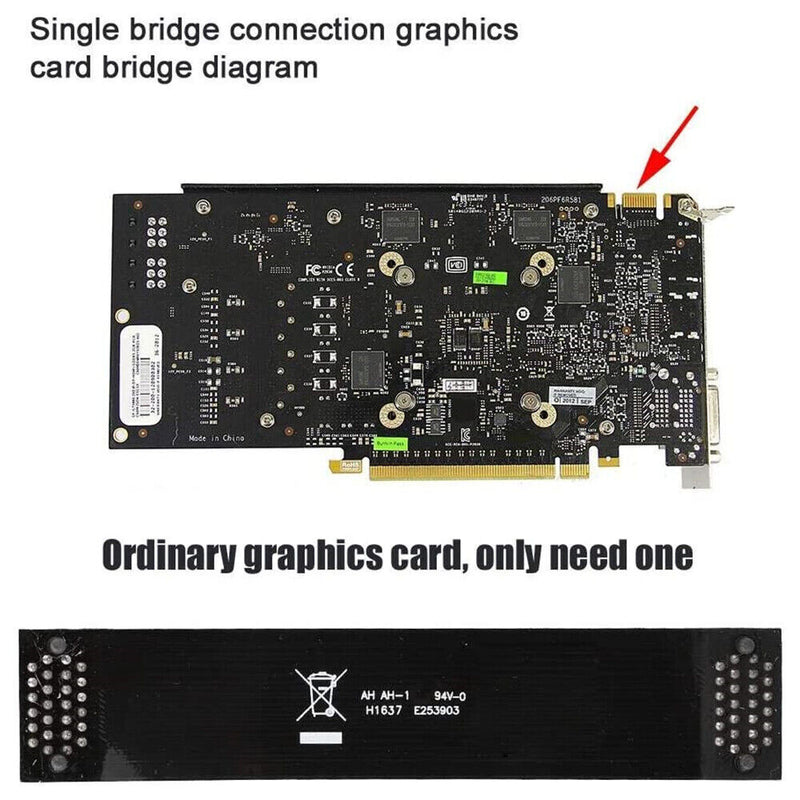 Flexible SLI Bridge GPU Cable ,VGA Card SLI Bridge Cable Interconnect Connector
