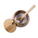 Wood Spice Jar Sugar Bowl Coffee Salt Pepper Seasoning Box Storage X4W9