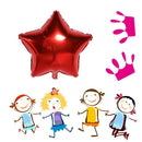 18inch Five-pointed Star Hydrogen Aluminum Foil Balloon Party Decor(Red)