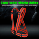 Reflective Straps Vest Traffic Night Work Running Cycling Protective Clothi
