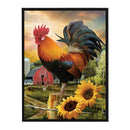 ull Embroidery Printed Rooster Animal DIY Cross Stitch Kits 11CT Needlework Sets