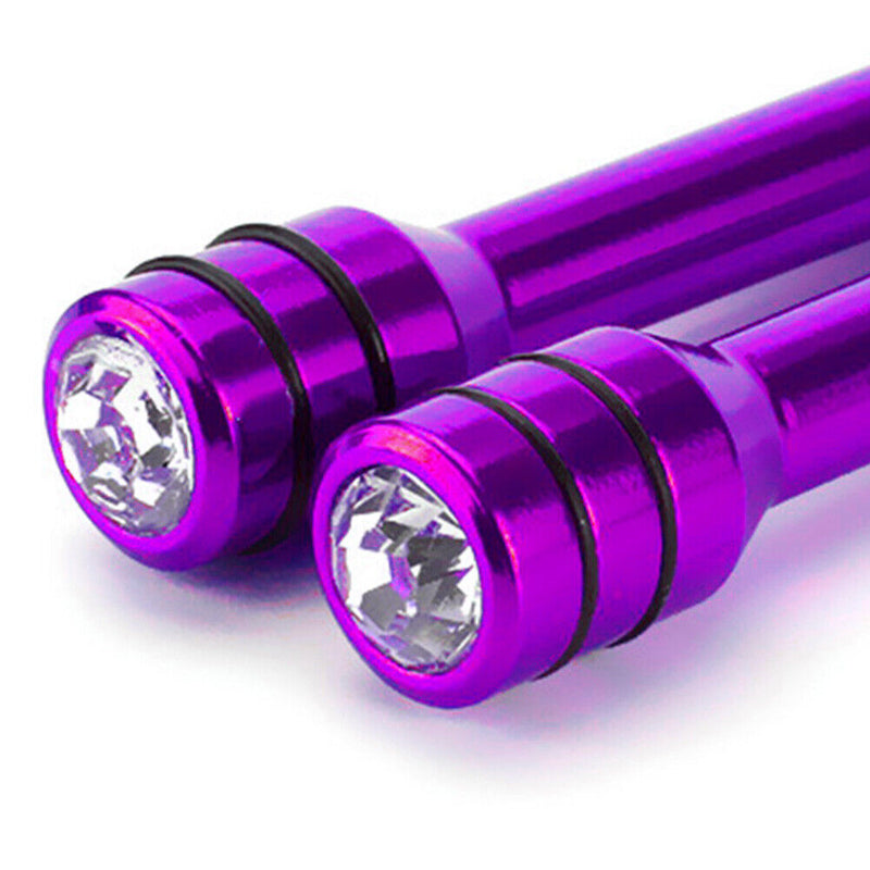 Bling Car Door Lock Knob Aluminum Door Lock Knob Pull Pin 2 Pack (Purple)