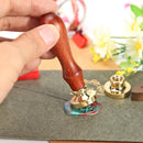 Retro Bee Shape Wax Seal Fire Painting Stamp DIY Scrapbooking Envelope Card Gift