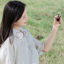 #A Mini Bladeless Hanging Neck Fan Rechargeable USB 2000mAh Mute Sport Leafless