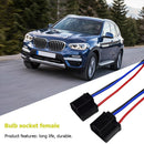 2pcs H4 9003 Socket Wiring Harness Female Connector Pig Tail for Fog Headlight