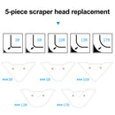 10pcs Joint Filler Spatula Sealant Remover Caulk Finisher Scraper (Blue) Newly