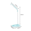 LED Table Lamp USB Eye Protection Touch Kids Bedroom Night Light (Blue) Newly