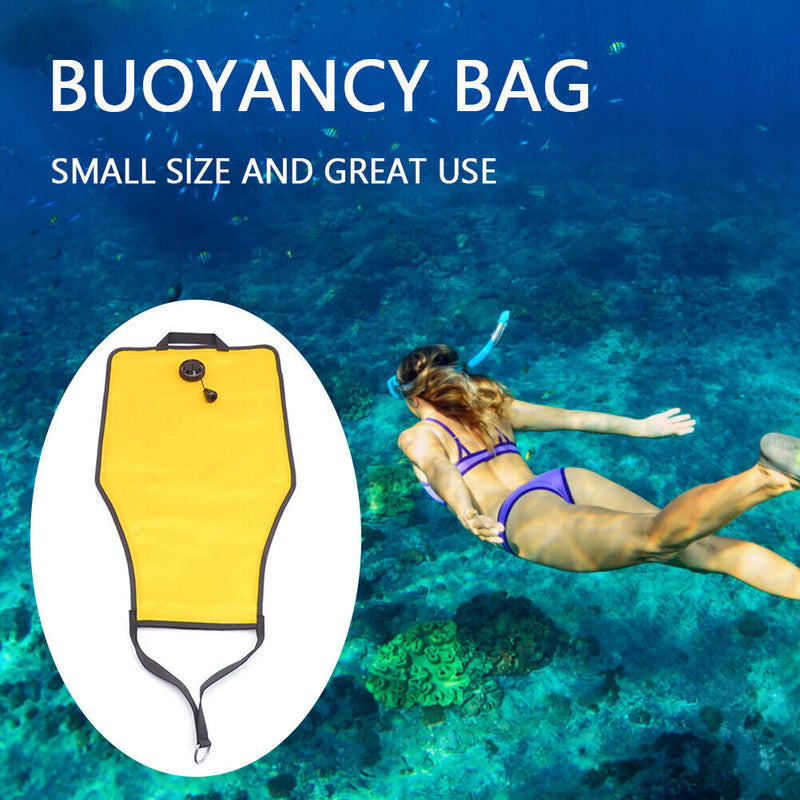 30lbs Scuba Diving Lift Bag Underwater Snorkeling Salvage Bag w/Dump Valve