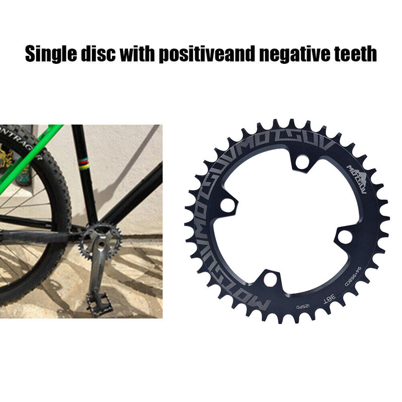 94+96BCD MTB Bicycle Crank Round Chainring Chain Wheel Crankset Plate (38T)
