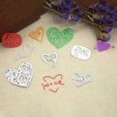 5pcs Love Heart Cutting Die Stencil Scrapbook Template Frame DIY Craft