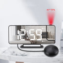 Vibrating Projection Wake Up Desktop Table Alarm Clocks with Snooze USB Ports