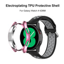 Electroplated Protective Cover Accessories for for Galaxy Watch 4 Classic 42mm