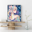 Girl Holding Cat Oil Paint By Numbers Kits Canvas Picture Wall Art DIY Crafts