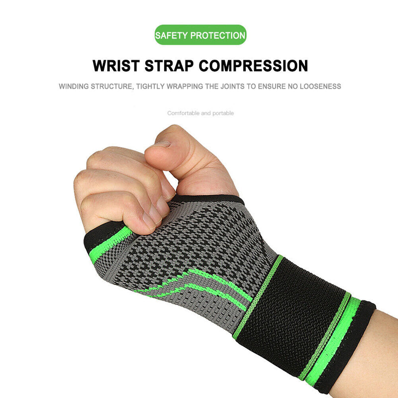 Protective Sport Wrist Support Weightlifting Basketball Brace Hand Wrap (L)