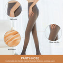 Winter Women Tights Translucent Plush Fleece Thick Pantyhose (Black-90g) Newly