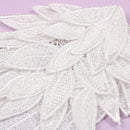 Crafts Wedding Collar Patch Angel Wing Applique White Embroidery Sewing Flower