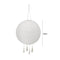 LED Round Solar Decorative Lantern Hanging Garden Yard Lighting (White)