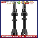 1 Pair 40mm Mountain Road Bike Tubeless Tire Presta Valve CNC Alloy Stem w/