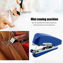 Mini Sewing Machines Portable Needlework Mending Handworking Tools (Blue) Newly