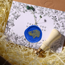 100x Star Retro Sealing Wax Bead Fire Painting Grain for Stamp (Dark Blue)