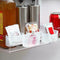 2Pcs Kitchen Cabinet Counter Shelf Stackable Refrigerator Rack Organizer H5Q7