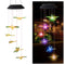 Dragonfly Solar LED Color Changing Wind Chime Lamp Garden Pendant Light (A)