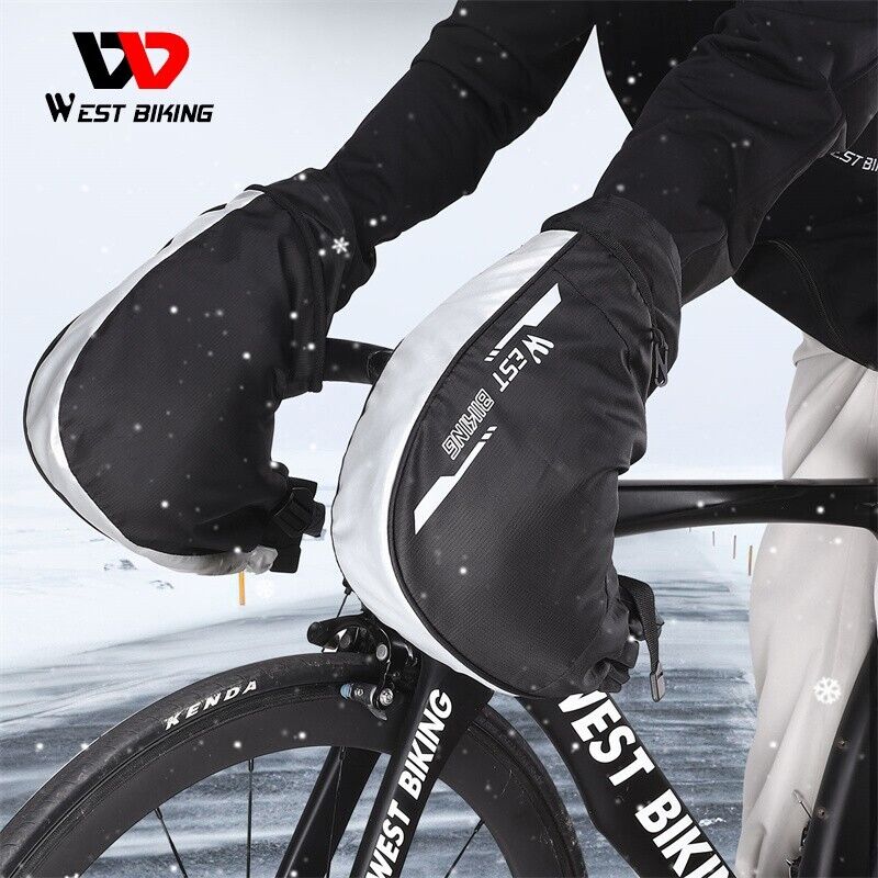 WEST BIKING Winter Bicycle Handlebar Covers Gloves Cycling Motorcycle Mittens