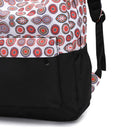 Ethnic Print Backpacks Women Girls Bookbag Casual Schoolbag(Circles)