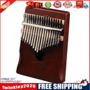 17 Keys Kalimba Musical Instrument Mahogany Thumb Piano Mbira (Coffee)