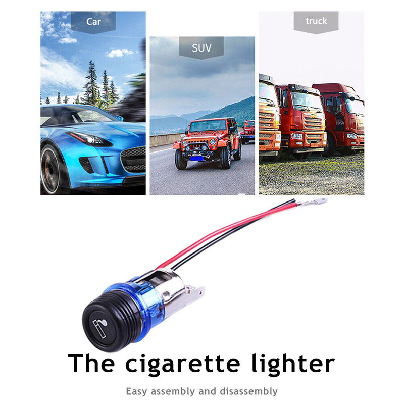 12V 150W Cigarette Lighter Assembly Car Motorcycle Boat Power Socket Outlet Plug