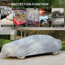 Car Full Cover Waterproof UV Dust Rain Resistant Fit XL For Large Cars,Size B6G6