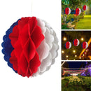 Union Jack Honeycomb Balls Queens Jubilee GB Party Events Hanging Decor x1