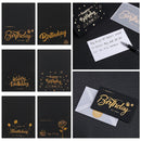 Black Business Activity Greeting Card Happy Birthday Gift Envelope Wish Card