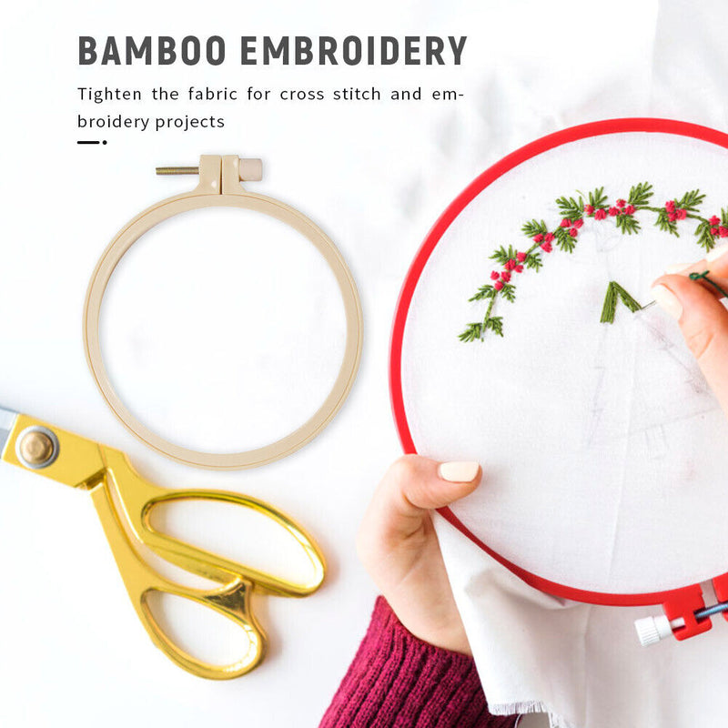 Plastic Embroidery Frame DIY Needlecraft Cross Stitch Machine Sewing Circle Tool