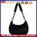 Fashion Autumn Winter Plush Underarm Bag Women Acrylic Chain Pure Color Handbags