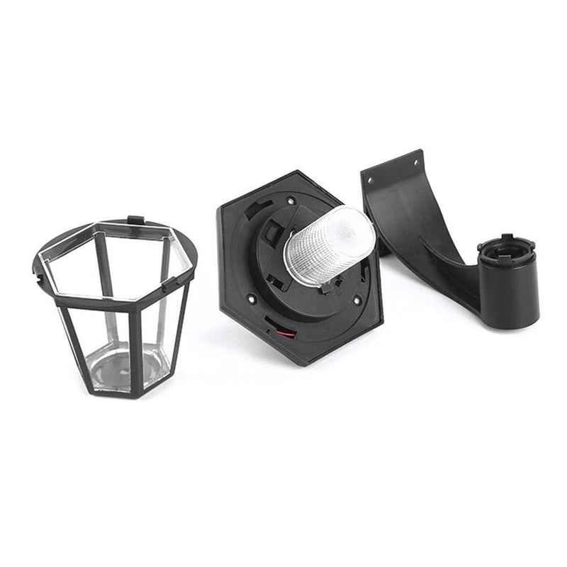 Solar LED Wall Lamp Waterproof Outdoor Garden Landscape Hexagonal Light Newly