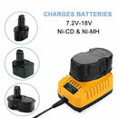 DC9310 Battery Charger Cable Adaptor For Dewalt 7.2V-18V Nicad & Nimh Battery