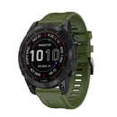 Silicone Strap for Garmin Fenix 7/6 Pro/5 22mm Sport Watch Bracelet (Green)