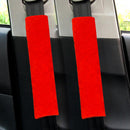 2pcs Car Seat Belt Cover Non Slip Fluffy Safety Belt Shoulder Pad (Red) Newly