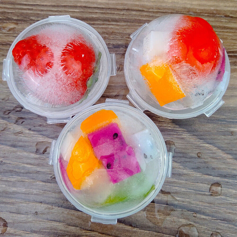 4pcs DIY Ice Ball Sphere Round Mold Funnel Whiskey Ice Cube Hockey Bar Accessory