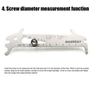 BIKERSAY 7 in 1MTB Road Bicycle Chain Wear Indicator Chain Checker Ruler Ga