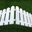 20*50CM Plastic Wooden Effect Lawn Border Edge Garden Edging Picket Fencing