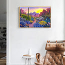 5D DIY Diamond Painting Cactus Full Round Home Decor Rhinestone Wall Drawin