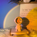 Robot Projection Lamp LED Astronaut Bedroom Photo Moon Table Light (Sunset)