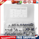 125pcs 304 Stainless Steel Hexagon Lock Nuts Nylon Insert Self Locking Nuts
