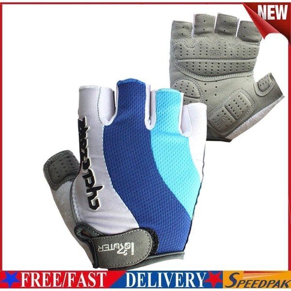 Gel Bike Half Finger Cycling Gloves Short Bicycle Biking Riding Gloves XL #F
