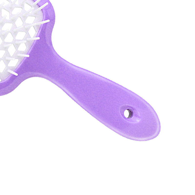 Hollow Hairdressing Comb Wet Dry Hair Detangling Brushes Scalp Massager Com